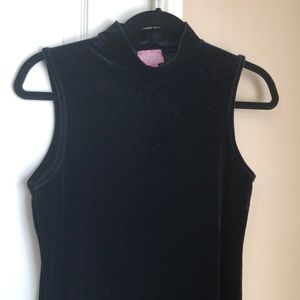 90’s Navy Velvet Mini Dress